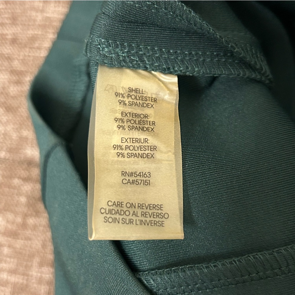 NWT Calvin Klein Forest Green Sleeveless Dress with Gold Chain, Size 4 - Picture 5 of 8